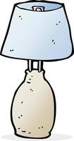 doodle cartoon lamp vector