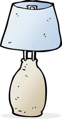 doodle cartoon lamp