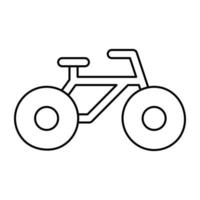 Outline Vector design of cycle