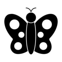 An icon design of butterfly vector