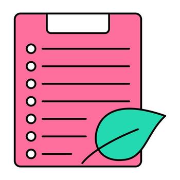 Editable design icon of checklist vector