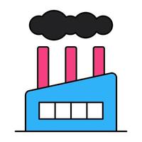 Perfect design icon of factory building vector