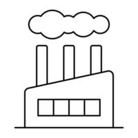 Perfect design icon of factory building vector