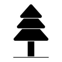 An editable design icon of conifer vector