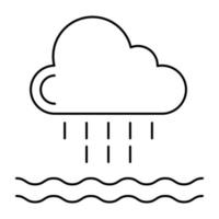 Rainfall icon in perfect design vector