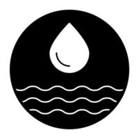 un icono de diseño perfecto de agua vector