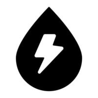 icono de diseño moderno de energía hidráulica vector