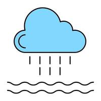 Rainfall icon in perfect design vector