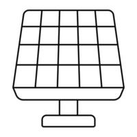 icono de diseño perfecto del panel solar vector