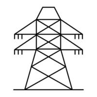 Electric pole icon in editable design vector