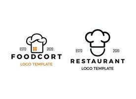 Modern logo of restaurant. Restaurant logo template. vector