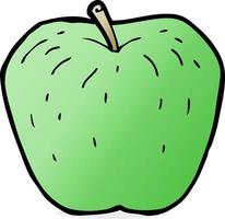 doodle cartoon apple vector