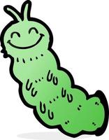 doodle character cartoon caterpillar vector