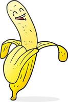 doodle character cartoon banana vector