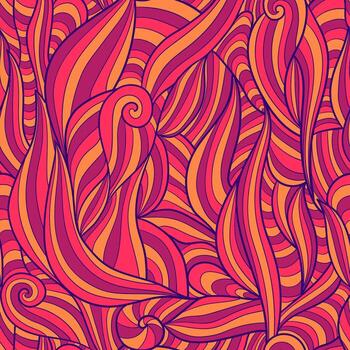 Seamless pattern background with abstract waves. Sea pattern vector