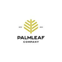 palm leaf logo vector