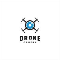 logotipo de la cámara del dron vector