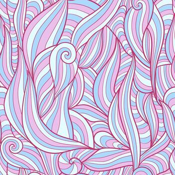 Seamless pattern background with abstract waves. Sea pattern vector