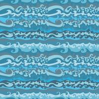 Seamless pattern background with abstract waves. Sea pattern vector