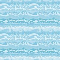 Seamless pattern background with abstract waves. Sea pattern vector