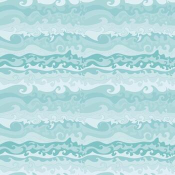 Seamless pattern background with abstract waves. Sea pattern vector