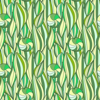 Seamless pattern background with abstract waves. Sea pattern vector