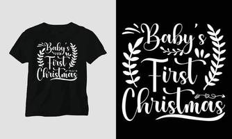 diseño de camiseta de navidad svg, vector