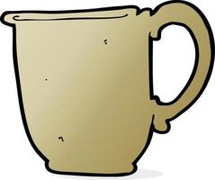 doodle cartoon mug vector