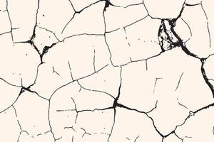 Minimalist cracked ground texture background vector