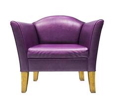 Expensive purple leather armchair photo