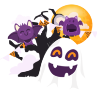 contento Halloween elementi png