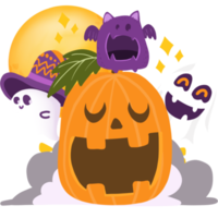 Lycklig halloween element png