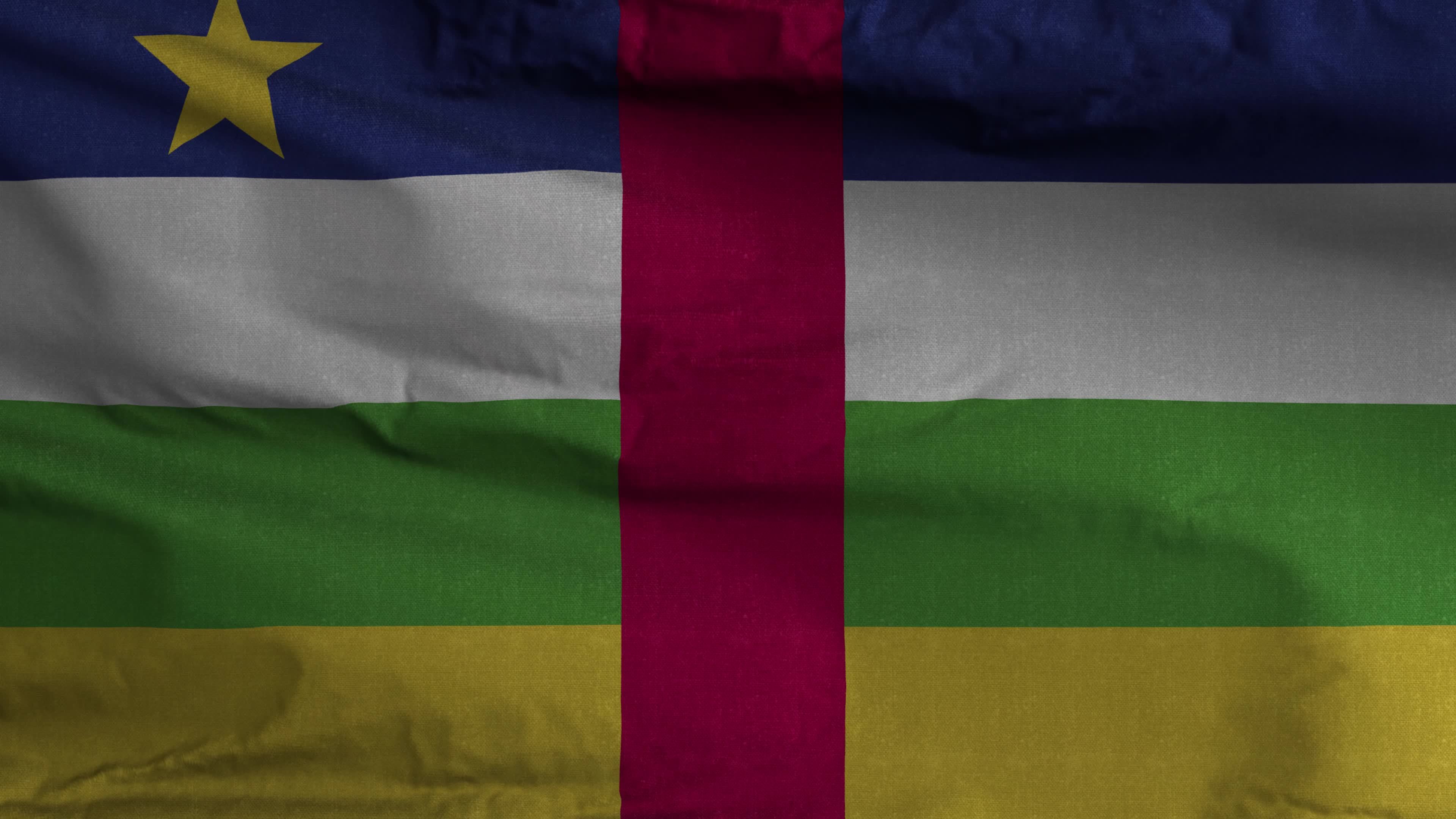 Central African Republic Flag Loop Background 4K 12899824 Stock Video