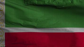fond de boucle de drapeau de république tchétchène 4k video