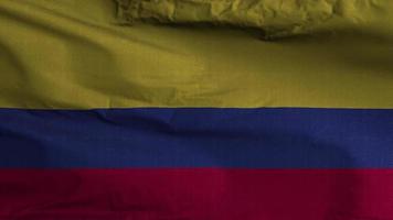 fundo de loop de bandeira da colômbia 4k video