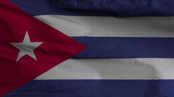 Cuba bandiera ciclo continuo sfondo 4k video