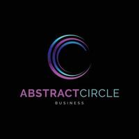 plantilla de diseño de logotipo de icono de círculo abstracto vector