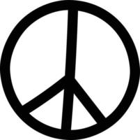 Hand Drawn Peace Symbol Icon vector