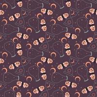 magic pattern with butterflies vector