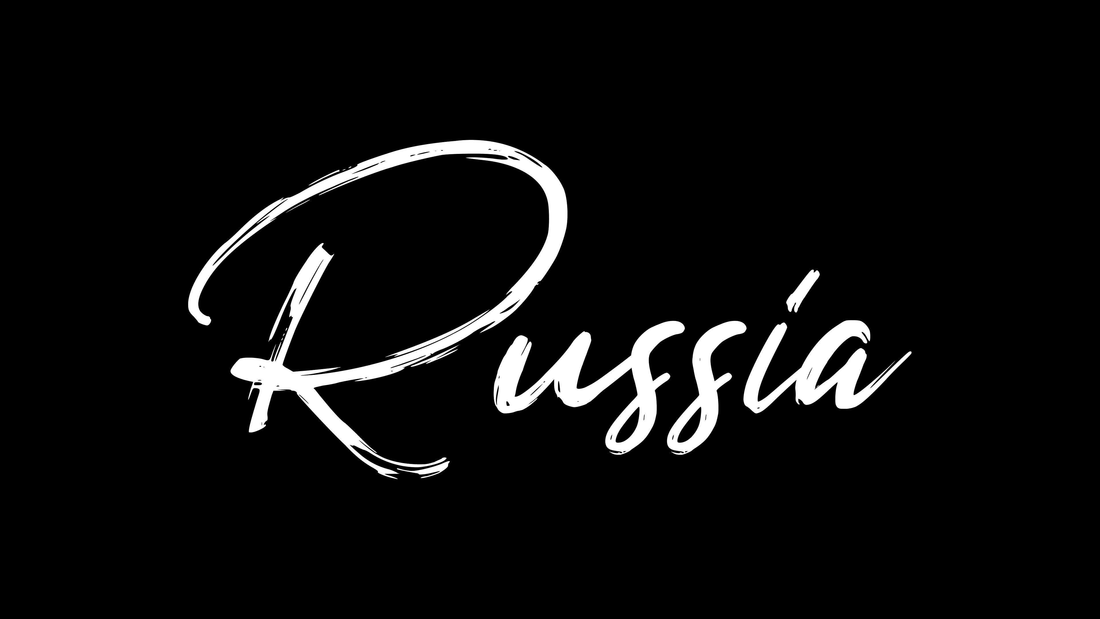 Russia text sketch writing video animation 4K 12900306 Stock Video at ...