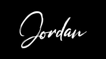 Jordanië tekst schetsen schrijven video animatie 4k