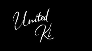 United Kingdom text sketch writing video animation 4K