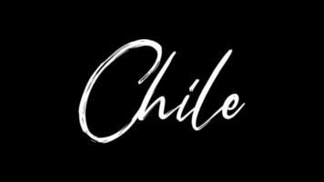 Chile Textskizze schreiben Videoanimation 4k video