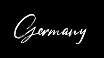 Germany text sketch writing video animation 4K