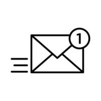 plantillas de diseño de vectores de iconos de correo aisladas en fondo blanco