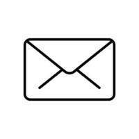 plantillas de diseño de vectores de iconos de correo aisladas en fondo blanco