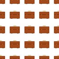 Seamless pattern with travel bag with luggage. Background with suitcase for journey trip. Vector illustration