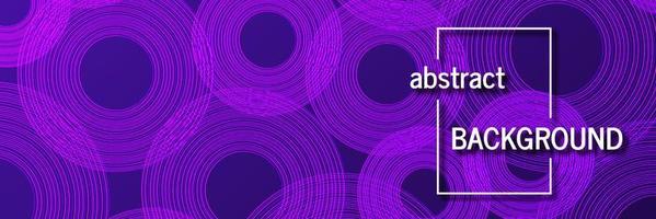 Geometric background with abstract circles shapes vector