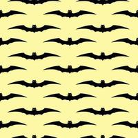 Seamless Halloween background with bats. Vector illustration