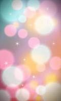 Abstract colorful vertical background with bokeh lights and lens flare. Vector illustration